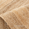 Tapetes de juta trançada de fibra natural feita à mão